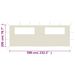 Fabric Gazebo Side Panel With PVC Windows For Mosquito Protection And Easy Assembly_desvips.com