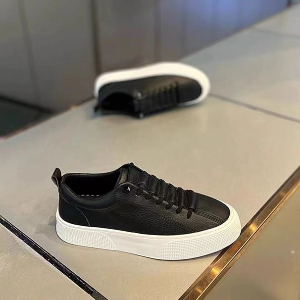 Board Shoes Men's Sports And Leisure Shoes Simple White Shoes Fashionable White Foot Shoes Men's Shoes_desvips.com