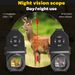 Hunting Night Vision Scope, Digital 8x Magnifying Telescope, Crosshair, All Black Visible Up To 400 Meters_desvips.com