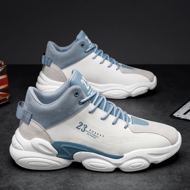 Sneakers real basketball shoes men's new summer trend men's shoes casual fashion high-top_desvips.com