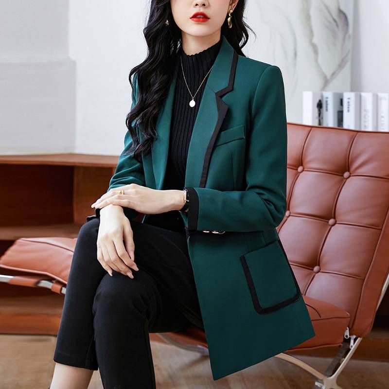 Women's Clothing slim-fit elegant commuter casual all-match small top suit_desvips.com