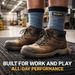 8 Pairs Mens Crew Long Calf Cushioned Socks For Sports Running Workout Gym Work Athletic_desvips.com