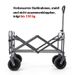 Qunature 150KG Folding Cart Foldable Camping Trolley Camping Cart Handcart 180L_desvips.com