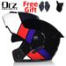 Men's Orz Flip Up Bicycle Helmet Full Face Winter Cap Electric Car Half Helmet Universal Four Seasons_desvips.com