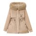 women's clothing new l label thickened winter coats jackets men and women bright winter winter coats couple jackets trendy_desvips.com