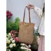 Large Capacity Woven Tote For Women 2025 Summer New Crochet Cotton Rope Handbag Beach Shoulder Bag_desvips.com
