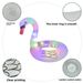 LED Swan & Flamingo Pool Floats - Inflatable Water Seat With Lights (Glow In Dark Non-Toxic PVC Max 300lbs Summer Party Decor Includes Repair Kit)_desvips.com