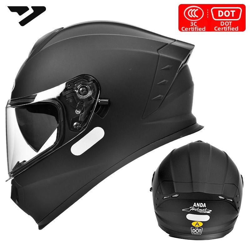 Unisex Full Face Motorcycle Helmet DOT Certified Class A Safety Hat Warm_desvips.com