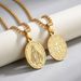 New Summer Style Niche Pendant Necklace With Double-sided Portrait Medal And Cross Pendant, Made Of Titanium Steel_desvips.com