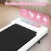 Foldable Treadmill Handle Bar & Incline, 2 In 1 Upgrade Portable Under Desk Walking And Vibration Pad With Remote_desvips.com