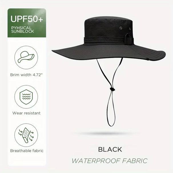 New Waterproof Fisherman Hat Outdoor Summer Sun Anti UV Protection Breathable Mesh Camping Hiking Mountaineering Caps Mens Women_desvips.com