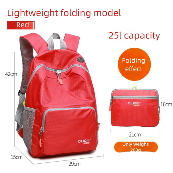 Travel Outdoor Backpack Folding Lightweight Multifunctional Mountaineering Men's And Women's Sports Bag_desvips.com