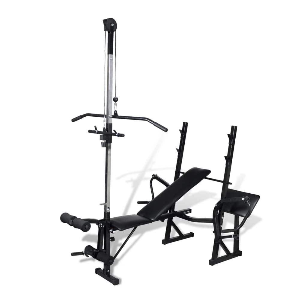 Adjustable Weight Bench With Multiple Positions For Home Gym Use - Durable Steel Construction And Comfortable Cotton-Padded Cushion_desvips.com