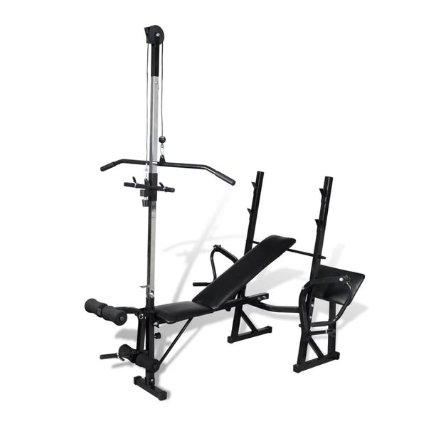 Adjustable Weight Bench With Multiple Positions For Home Gym Use - Durable Steel Construction And Comfortable Cotton-Padded Cushion_desvips.com