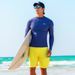 2025 New Men's Diving Long Sleeve Sun Protection Quick-Dry Swimsuit Jellyfish Surfing Suit Snorkeling Set_desvips.com