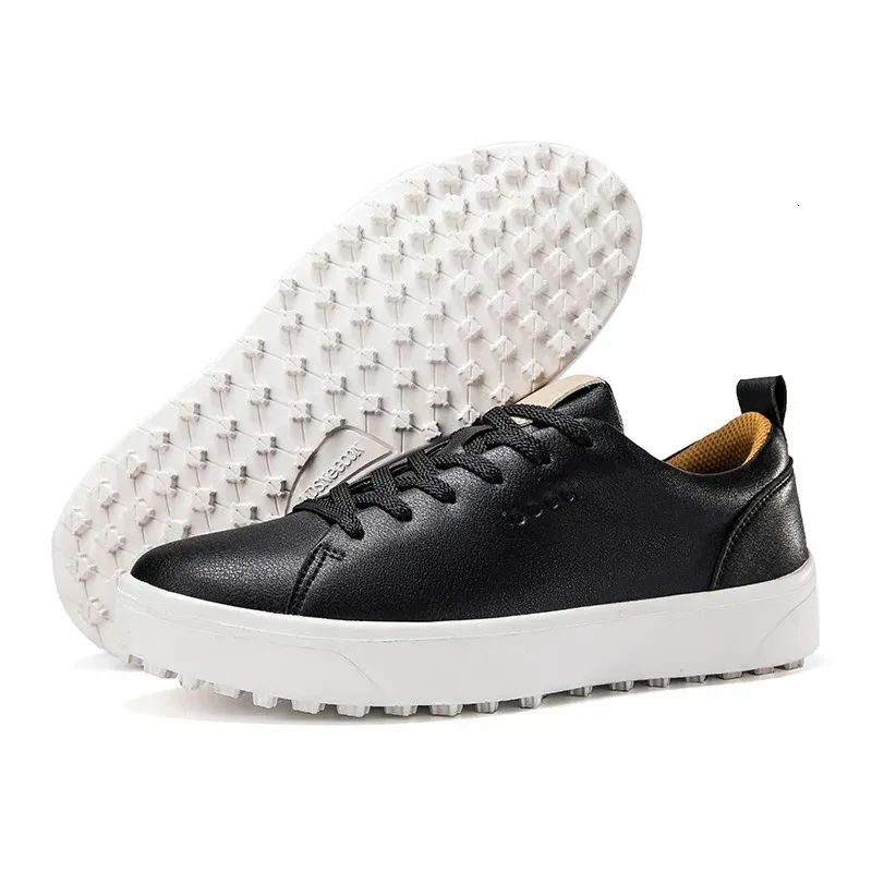 Professional Golf Shoes Men Women Outdoor Leather Sneakers For Male And Female Golfers Black Brown Fashion Soft 241213_desvips.com