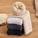 5Pairs/Lot Men's Winter Warm Merino Solid Super Thick Snow Cold Soft Comfortable Long Wool Socks EU38-46_desvips.com