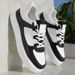 LOEIKAN Men's White Casual Sneakers Lightweight Low-Top Skate Shoes | Comfortable Daily Walking Trainers_desvips.com