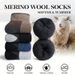 1/3/5 Pairs Autumn/Winter Men Thick Wool Comfortable Warm Cashmere Outdoor Running Mountaineering Color Block Sports_desvips.com
