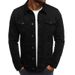 Men's Casual Solid Color Jacket Cardigan Button Cargo Jacket_desvips.com