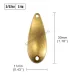 50pcs Brass Salmon Fishing Spoon Blanks 2.4g 3/32oz 4g 1/7oz, Bass Pike Lure Baits Unpainted_desvips.com