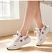 Trendy Fashionable Couple's Mesh Breathable Sports Running Shoes, Trendy Height-increasing Casual Men's Shoes_desvips.com