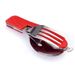 Stainless Steel Cutlery 4 In 1 Outdoor Picnic Tableware Foldable Knife Fork Spoon Bottle Opener Folding Pocket Cutlery Set_desvips.com