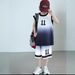 【Refreshing Summer】Basketball Set For Big Kids Quick-Dry Two-Piece Sports Vest Stylish Boys Summer Outfit_desvips.com