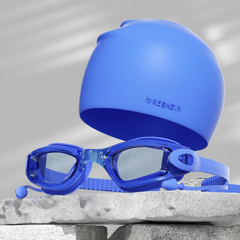 Swimming Eyewear Swimming Goggles HD Waterproof And Anti Fog Electroplating Transparent Swimming Goggles Silicone Set Diving Goggles Eye Protection_desvips.com
