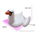 Inflatable Swan Ride-On Pool Float - Giant White Goose Lounge Chair For Adults (150cm Heavy-Duty PVC Comfortable Seat Summer Party Essential)_desvips.com