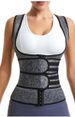 Sports Clothing Double Belt Sweat Vest For Women With Elastic Velcro Zipper Heating Corset Slimming Clothes For Body Shaping And Beauty_desvips.com
