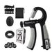 Adjustable Counting Gripper Five Piece Set Finger Trainer Silicone Grip Ring Grip Ball Five Finger Set Trainer_desvips.com