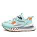 2026 Fashion Sneakers Women Artificial Leather Mesh Splicing Low Help Lace-Up Breathable Thick Sole Non-Slip Running Shoes 36-41_desvips.com