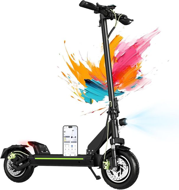 Todimart D6 Electric Scooter, 48V 13Ah 70KM Range, 500W High Power Max Speed 45KM/H For Adult_desvips.com