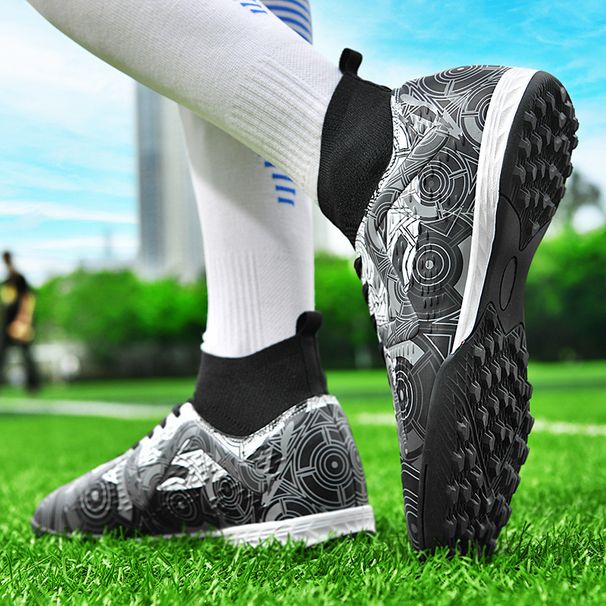 Football For Men High Top Broken Nails Student Youth Men's Game Training Shoes AG Artificial Turf_desvips.com