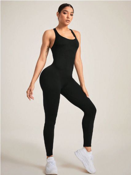 Seamless Onesie Stretch No Chest Pad Sports Apparel Gym Clothes Suspender Sexy Jumpsuit Women_desvips.com