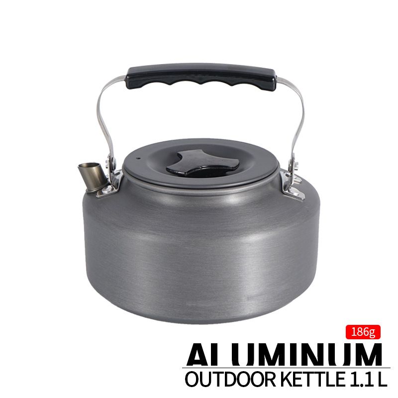 Portable Camping Kettle - 1.1l Stainless Steel Water Boiler For Coffee & Tea (Compact & Lightweight For Hiking Picnics & Outdoor Cooking)_desvips.com