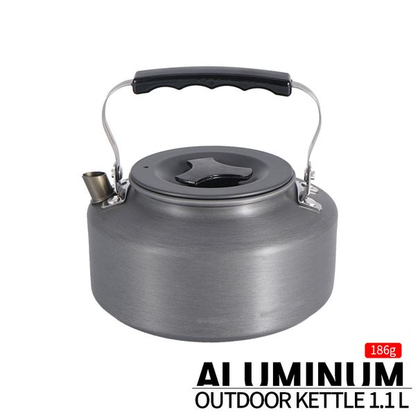 Portable Camping Kettle - 1.1l Stainless Steel Water Boiler For Coffee & Tea (Compact & Lightweight For Hiking Picnics & Outdoor Cooking)_desvips.com