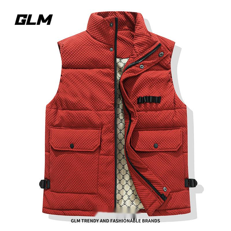 Semir Group GLM Autumn Winter Cotton Workwear For Men And Women, Loose Stand Collar, Thickened Warm Shoulder Vest Jacket_desvips.com