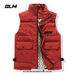 Semir Group GLM Autumn Winter Cotton Workwear For Men And Women, Loose Stand Collar, Thickened Warm Shoulder Vest Jacket_desvips.com