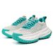 2027 Summer Fashion Sneakers Men PU+Mesh Low Top Lace-Up Breathable Thick Sole Height Increase Non-Slip Wear-Resistant Running Shoes_desvips.com