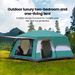 Upgraded 4 Season Camping Tent 3-12 Person Waterproof Windproof Double Layer 2 Room Family Outdoor Backpacking Equipment_desvips.com