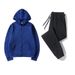 2025 Autumn Winter Zipper Sweatpants 2-Piece Sportswear Solid Color Couple Hoodie Sweatshirt Set_desvips.com