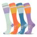 Sports Socks Women's Striped Color Block Compression Socks New Style For Cycling And Running Sports Accessories_desvips.com