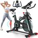 Heimtrainer Fahrrad Für Zuhause, Hometrainer Mit LCD-Monitor Und Tablet-Ständer (1-tlg), FitnessFahrrad Bis 136 Kg Belastbar_desvips.com