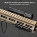 Cross-border Supply: Mlok 1500 Lumen Flashlight With 20MM Rail, Mouse Tail Switch, Battery And 1 Charger Set, A Popular Tactical P_desvips.com