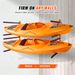 VEVOR Rack, 4-Capacity Wall Mounted Holders Canoe Paddle Board, Storage Hooks With Adjustable Padded Arms, 400 LBS Load_desvips.com