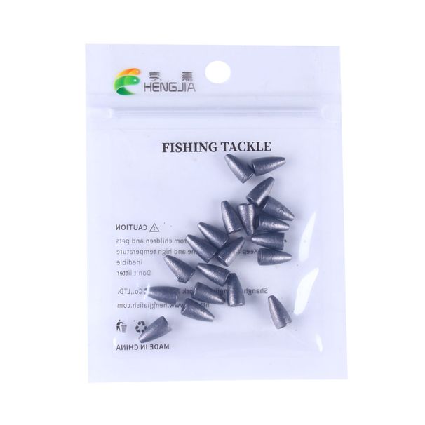 Bullet Shape Texas Rig Metal Sinker 1.75G -21G Fishing Weight Sinker Fishing Accessories All For Fishing_desvips.com