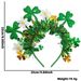 St. Patrick's Gold Green Clover Irish National Day Party Decoration Headband_desvips.com