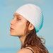 Large Particle Ear Protection Silicone Swimming Cap Adult Long Hair Solid Color Waterproof Comfortable Stretchable Water Drop Swimming Cap_desvips.com